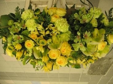 黄色と緑！！｜「フローリストちんかえん」　（兵庫県神戸市中央区の花キューピット加盟店 花屋）のブログ