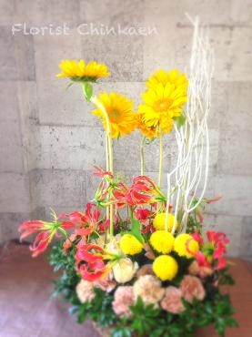 今日もヒマワリ｜「フローリストちんかえん」　（兵庫県神戸市中央区の花キューピット加盟店 花屋）のブログ